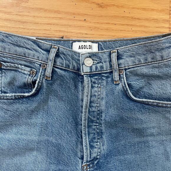 AGOLDE Riley Jeans High Rise Straight Crop A056B-1255 Size - Picture 7 of 8